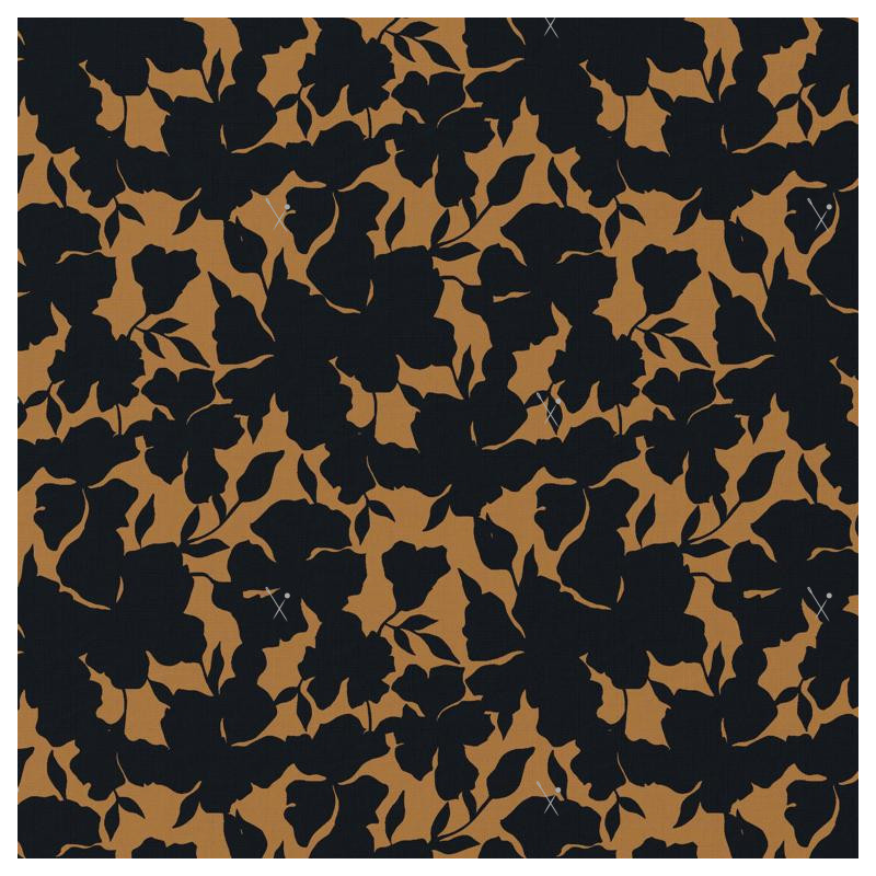 Printed Viscose OINETTE Camel / Black